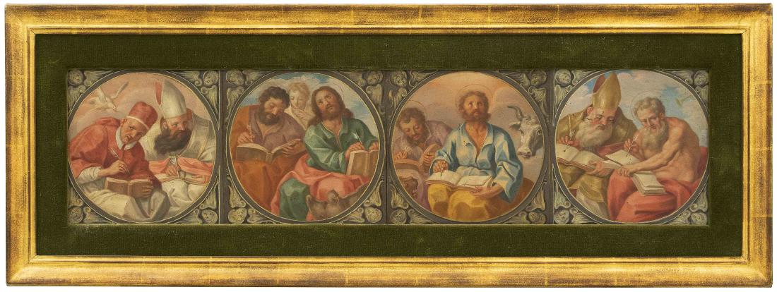 Serie von 4 Andachtsbildern Um 1800. Deckfarben auf (1 of 1)