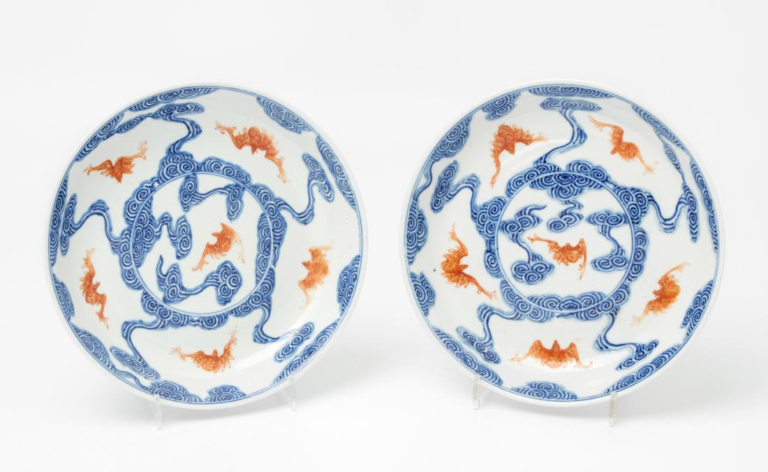 1 Paar Teller China, 1.Hälfte 20.Jh. Porzellan. (1 of 9)