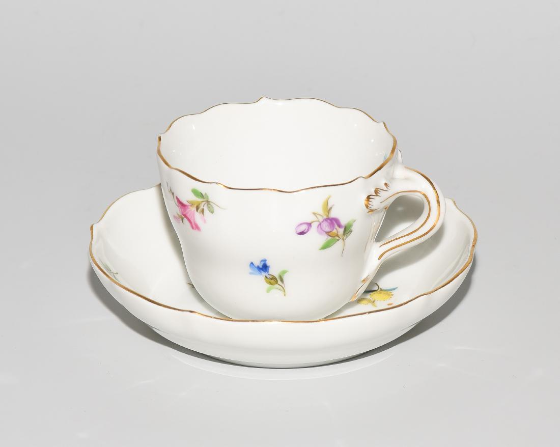 6 Mokkatassen, Meissen 20.Jh. Dekor "Bunte (1 of 1)