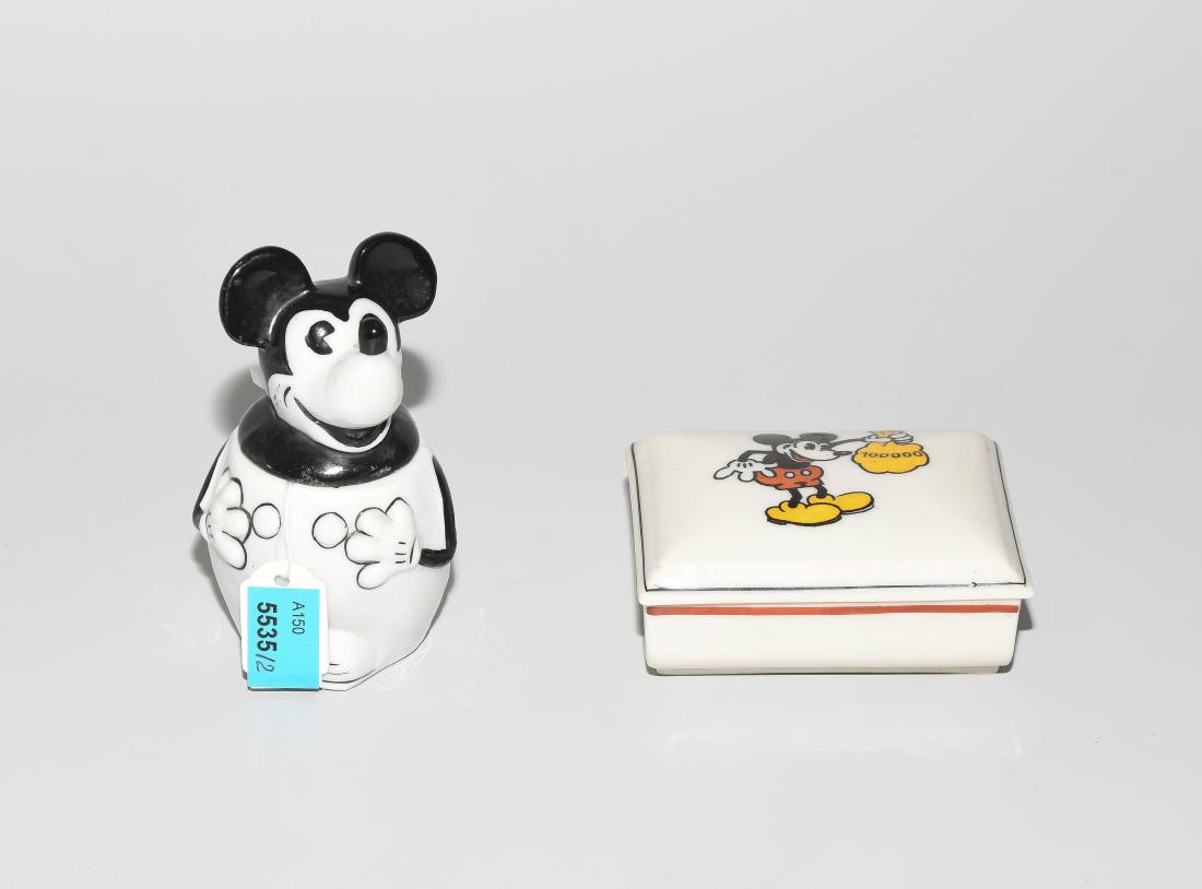 Lot: 2 Mickey Mouse-Deckeldosen (1) Langenthal, Suisse, (1 of 1)