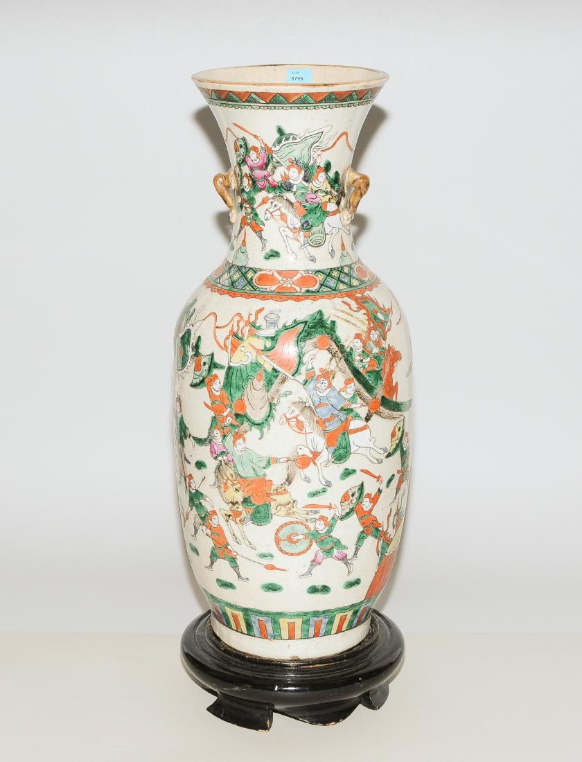 Bodenvase China, 20.Jh. Steinzeug. Polychrome (1 of 1)