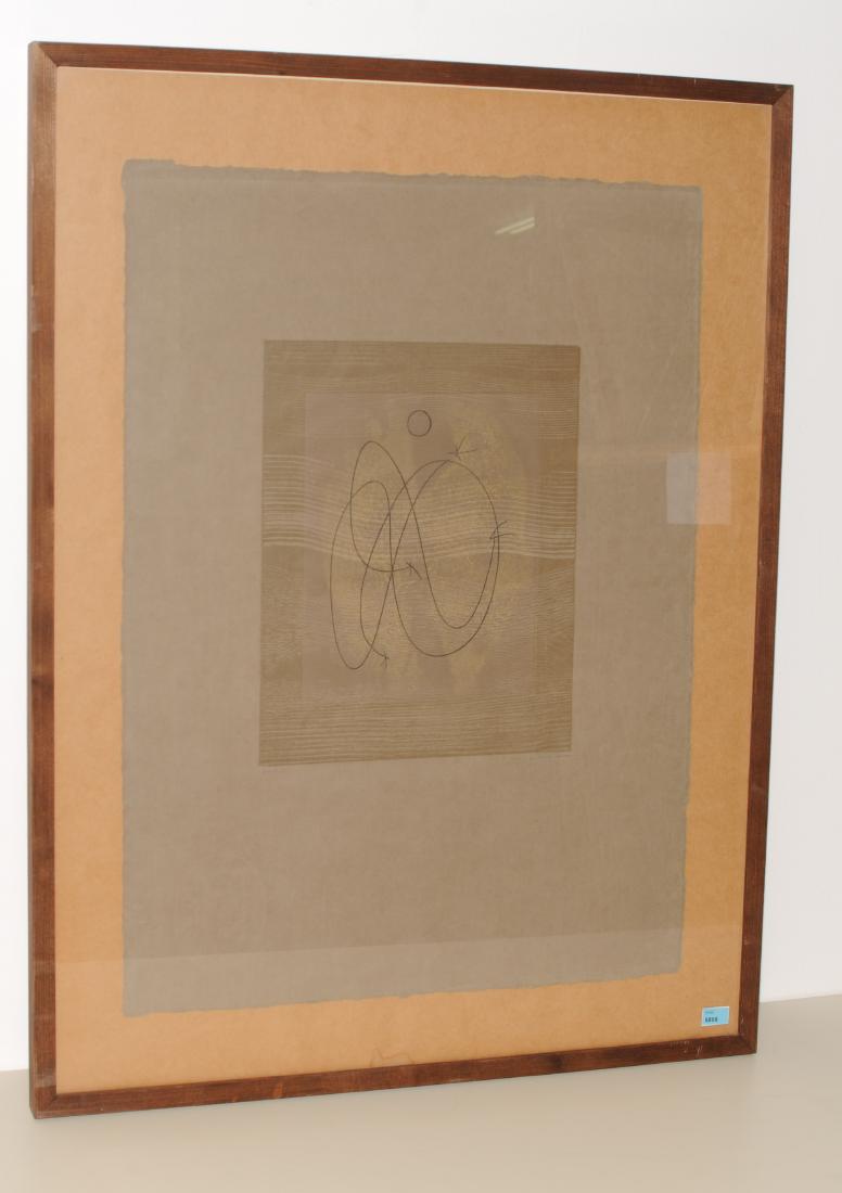 Ernst, Max (Brühl 1891–1976 Paris) Ohne Titel. 1970.: Ernst, Max (Brühl 1891–1976 Paris) Ohne Titel. 1970. Farbaquatintaradierung. 80/100. Unten rechts signiert. Blattgrösse 66x48 cm. Gerahmt.