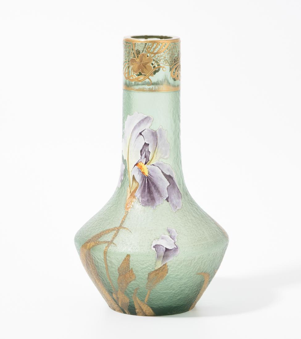 Legras/Mont Joye St. Denis, um 1900. Vase. Grün (1 of 2)