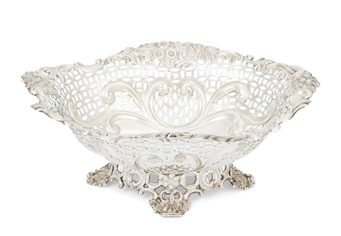 Korbschale London, 1893. Silber. Meistermarke George (1 of 1)