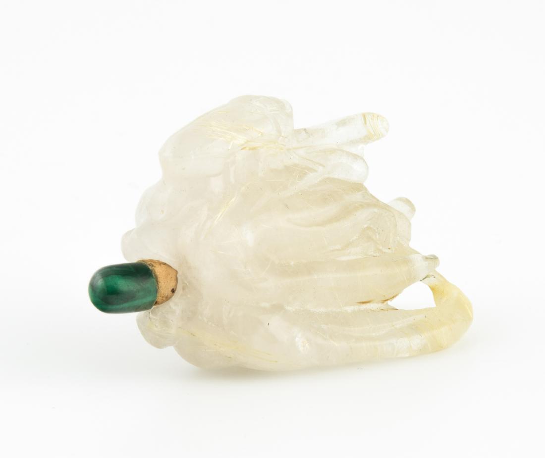 Snuffbottle China. Rutilquarz, mit wenigen gelblichen (1 of 1)