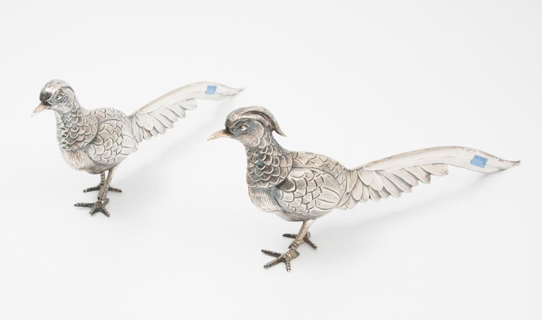 1 Paar Tierfiguren Spanien, 20.Jh. Silber. Plastisch (1 of 1)