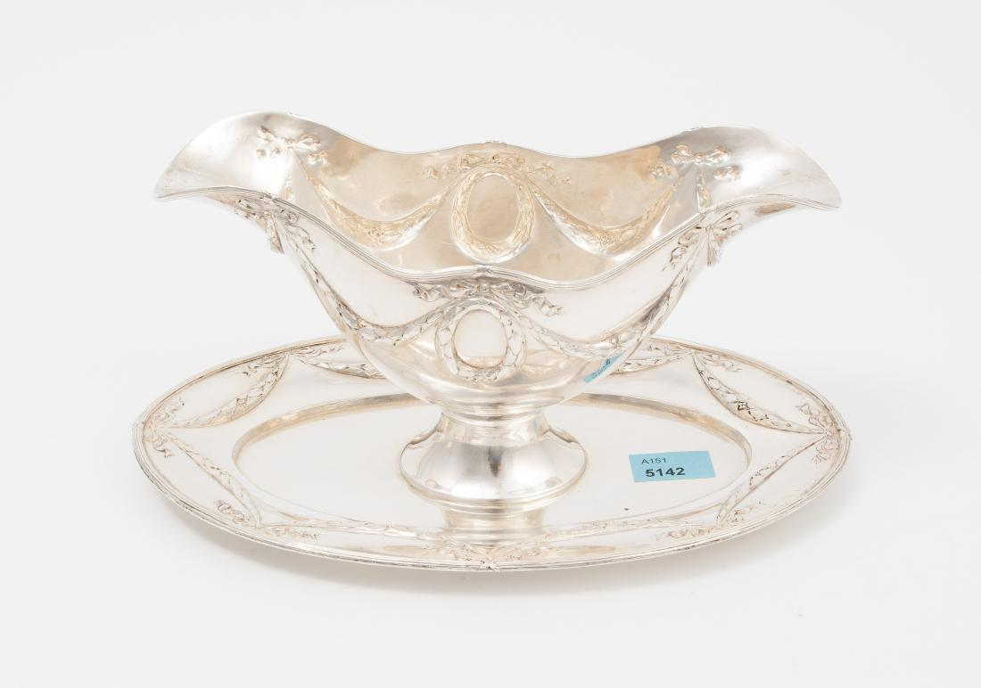 Saucière Deutschland, um 1900. Silber. Meistermarke L. (1 of 1)