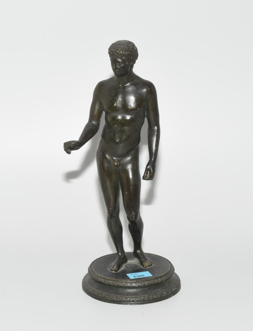 Figur Ende 19.Jh. In der Art der Antike. Bronze, dunkel (1 of 1)