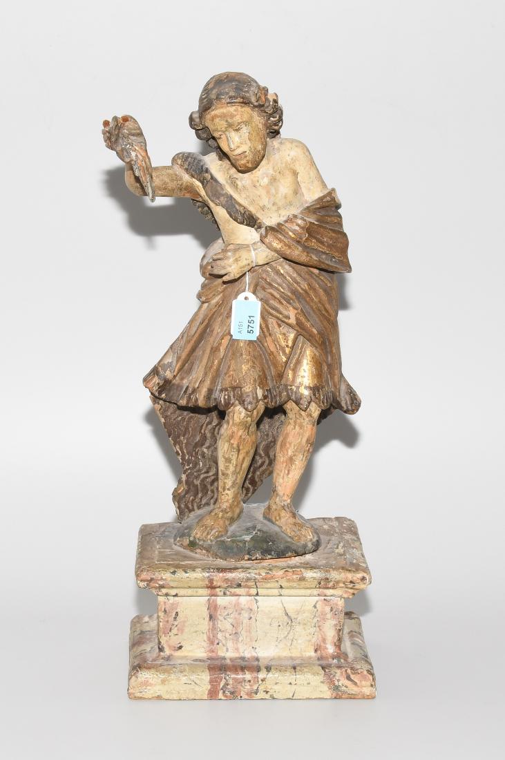 Heiligenfigur Alpenländisch, um 1700, mit Ergänzungen. (1 of 1)