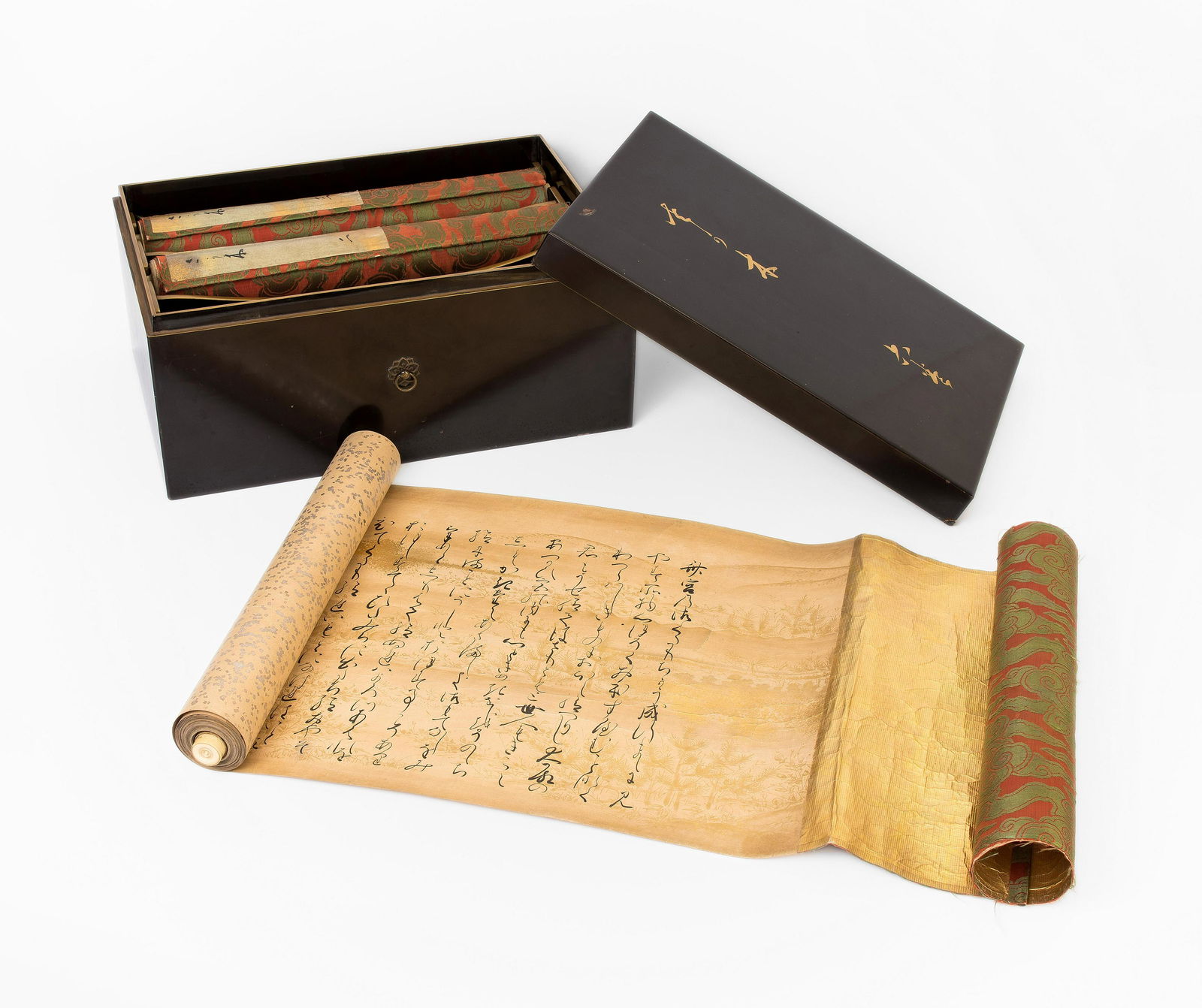 6 Schriftrollen des Sakaki Kapitels aus dem Genji (1 of 19)