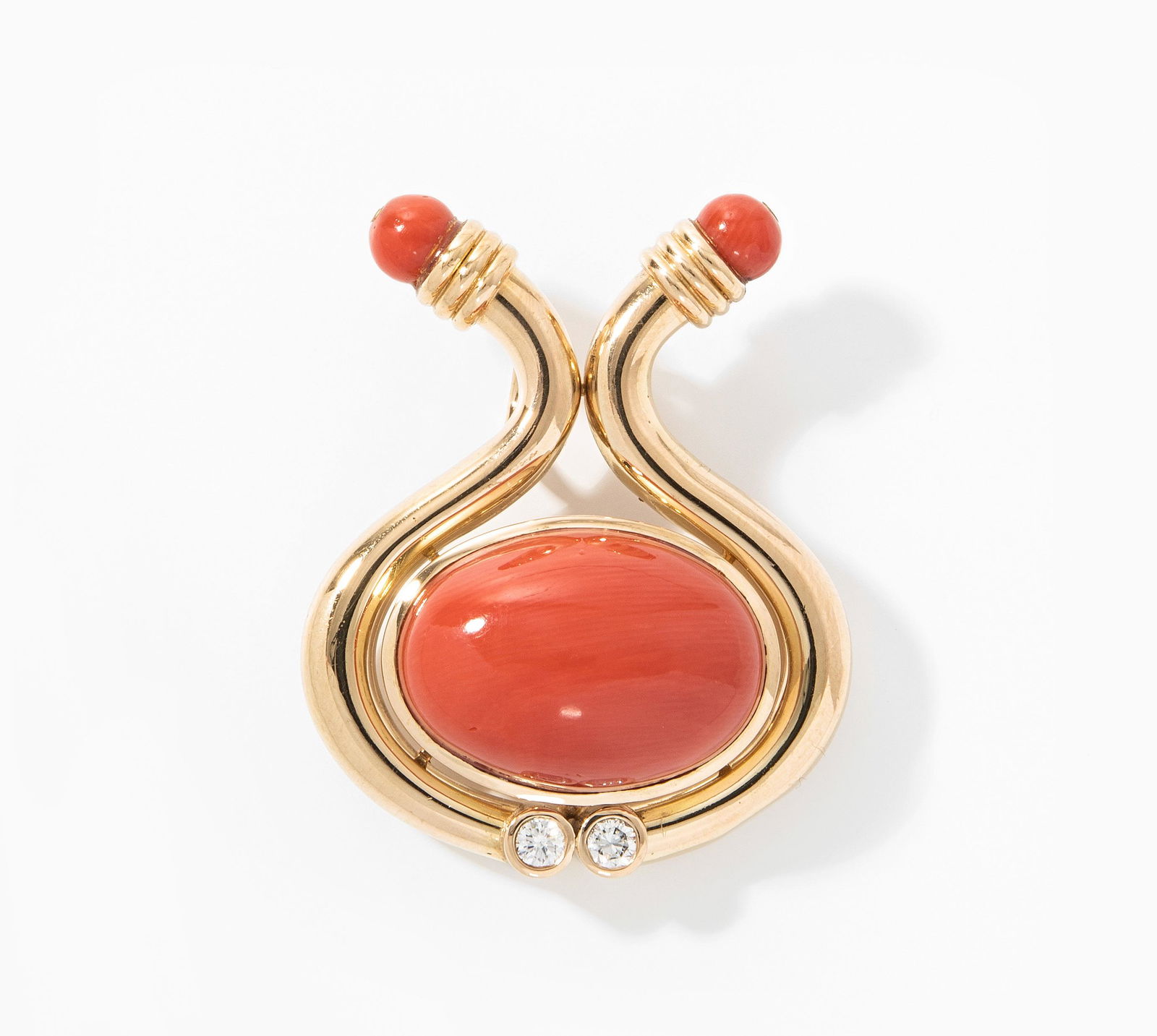 Edelkorallen-Brillant-Anhänger (1 of 1)