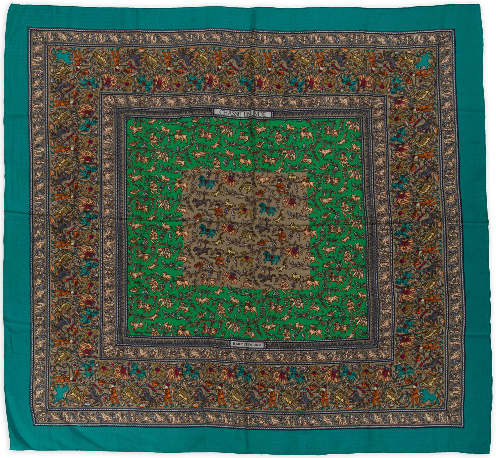 HermÃ¨s, Schal "Chasse en Inde" (1 of 1)