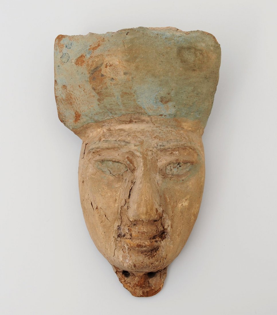 Mumienmaske Ägypten, Spätzeit. Holz mit Resten von (1 of 1)