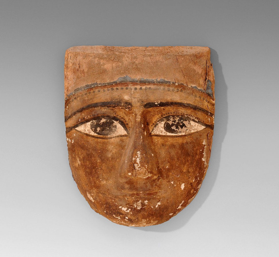 Mumienmaske Ägypten, Spätzeit, ca. 3.Jh. v. Chr. Holz (1 of 1)