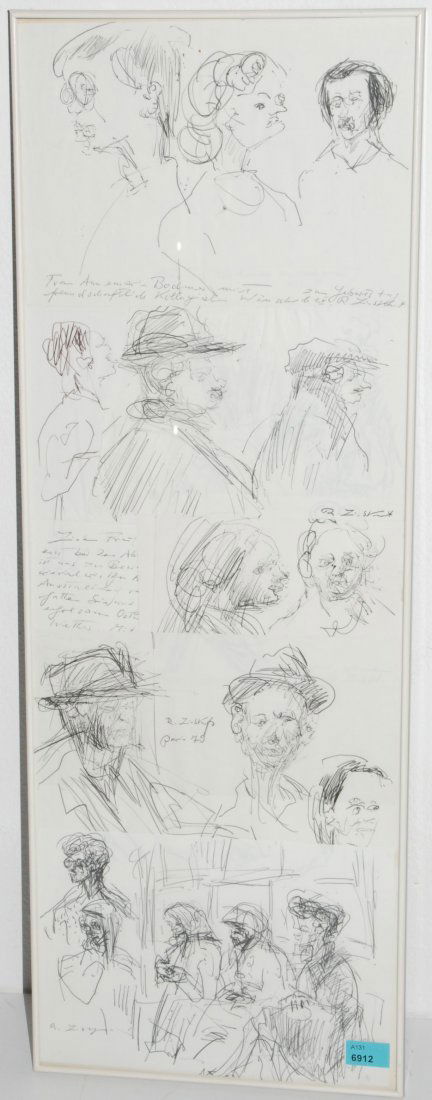 Liebknecht, Robert (Berlin 1903â€“1994 Paris) Diverse: Liebknecht, Robert (Berlin 1903â€“1994 Paris) Diverse Skizzen von PersÃ¶nlichkeiten. Kugelschreiber auf Papier. Alle signiert. Diverse Masse. Alle in einem Rahmen: 59x21 cm.