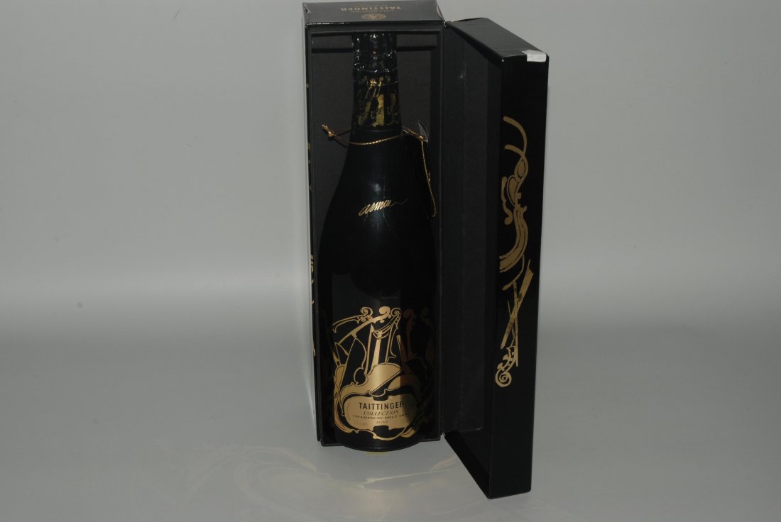 Champagner Taittinger, 1981 Artist Collection, Arman.: Champagner Taittinger, 1981 Artist Collection, Arman. Orig.Carton. 1 Flasche.