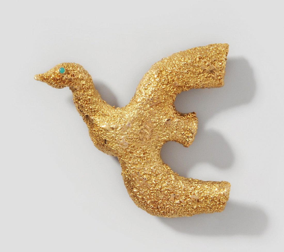 Georges Braque Gelbgold-Brosche Signiert Bijoux de (1 of 1)