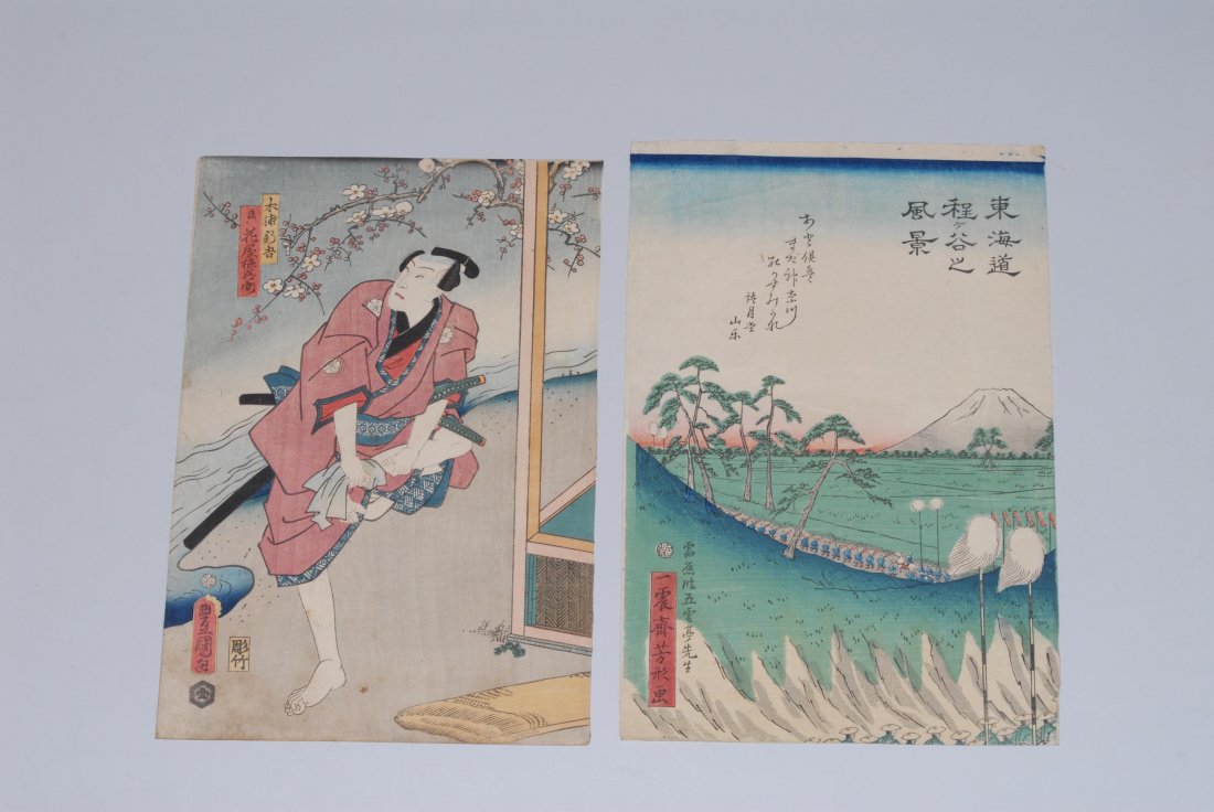 Lot: 10 Holzschnitte Japan. Vier BlÃ¤tter von Utagawa,: Lot: 10 Holzschnitte Japan. Vier BlÃ¤tter von Utagawa, Kuniyoshi (1797â€“1861). Vier BlÃ¤tter von Kunisada, Toyokuni III (1786â€“1864). 1 Blatt von Yoshinari sowie von Utagawa, Yoshitora