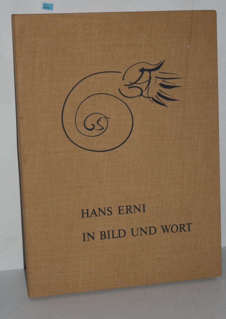 Erni, Hans (Luzern 1909) "In Bild und Wort". Ex. 83 (v.: Erni, Hans (Luzern 1909) "In Bild und Wort". Ex. 83 (v. 480). Im Druckvermerk vom Künstler und Verleger signiert. Muri, Editions le Moulin, 1974. Imp.Folio. Mit 1 Farblithographie signiert und nummer