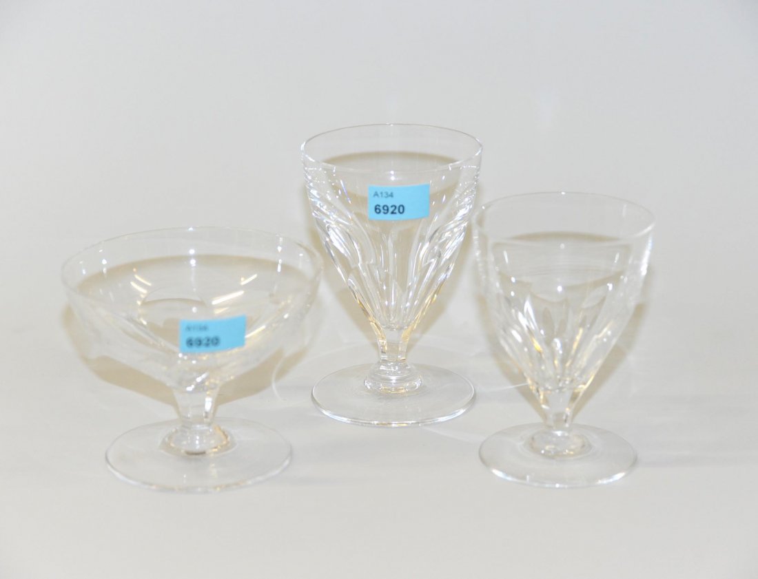 Gläserservice-Teile, um 1900 Farbloses Kristallglas, (1 of 1)