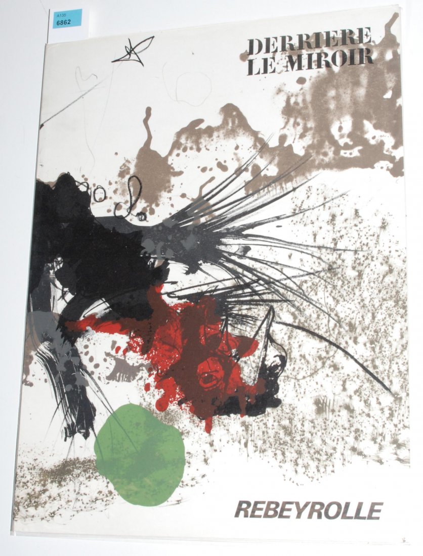 Rebeyrolle, Paul (Eymoutiers 1926–2005 Boudreville): Rebeyrolle, Paul (Eymoutiers 1926–2005 Boudreville) "Derrière le Miroir". 1969. No 177. Folio.