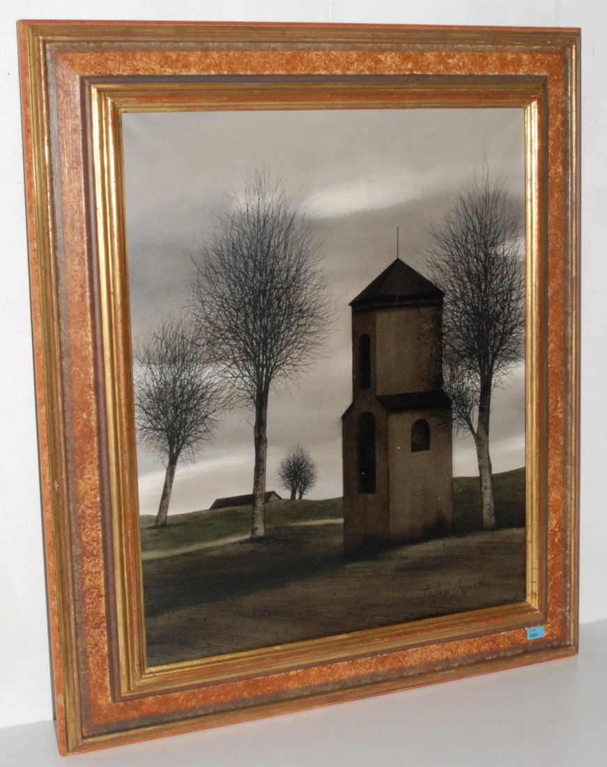 Deperthes, Jacques (Geb. Suresnes 1936): Deperthes, Jacques (Geb. Suresnes 1936) "Trzebieszowice", 1972. Öl auf Leinwand. Unten rechts signiert, verso bezeichnet und datiert. 61x50 cm.