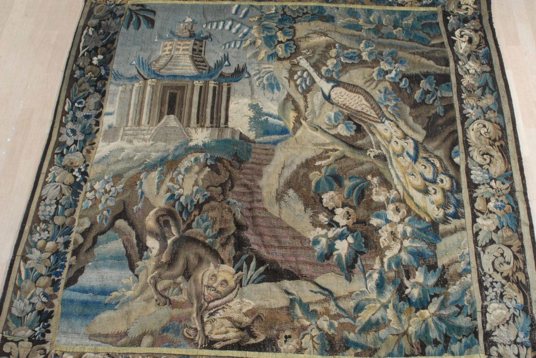 Tapisserie-Fragment Frankreich, Anf. 18.Jh. Verdure. (1 of 7)