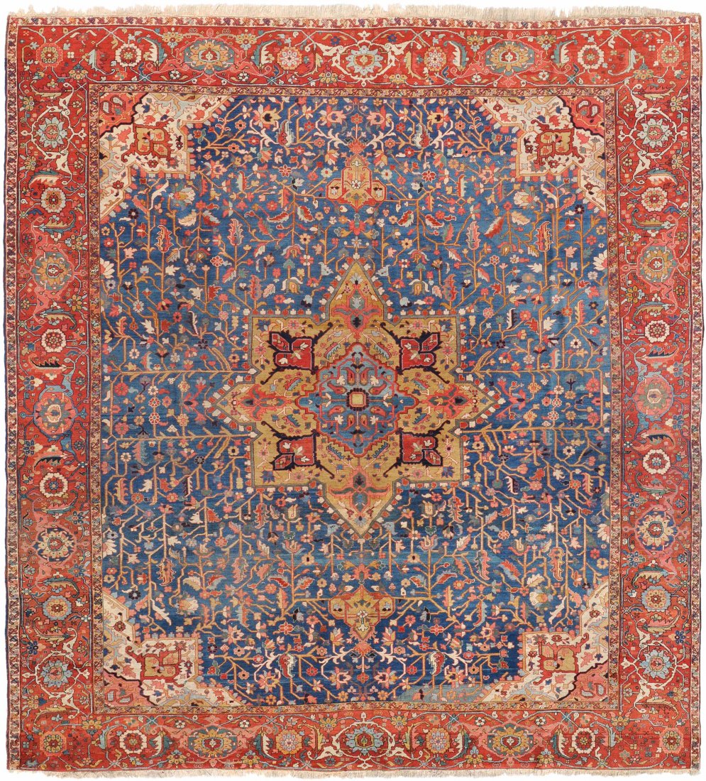 Heriz-Serapi NW-Iran, um 1900. Im mittelblauen (1 of 6)