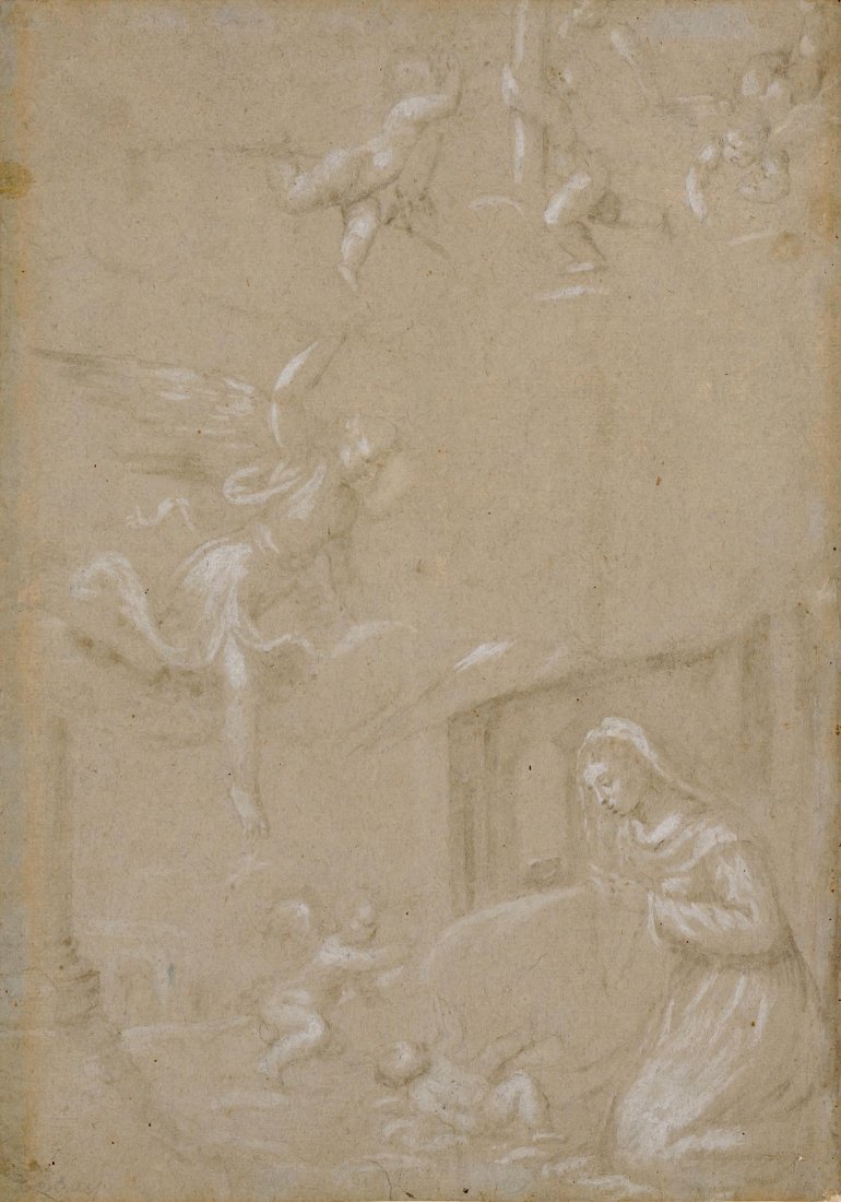 Italien (Florenz), 2.Hälfte 16.Jh. Anbetung des Kindes (1 of 1)