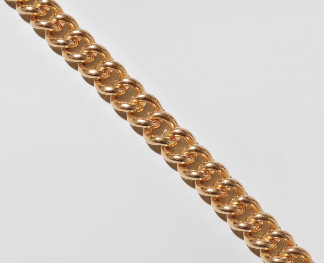 Rotgold-Bracelet 750 Rotgold. Massives (1 of 1)