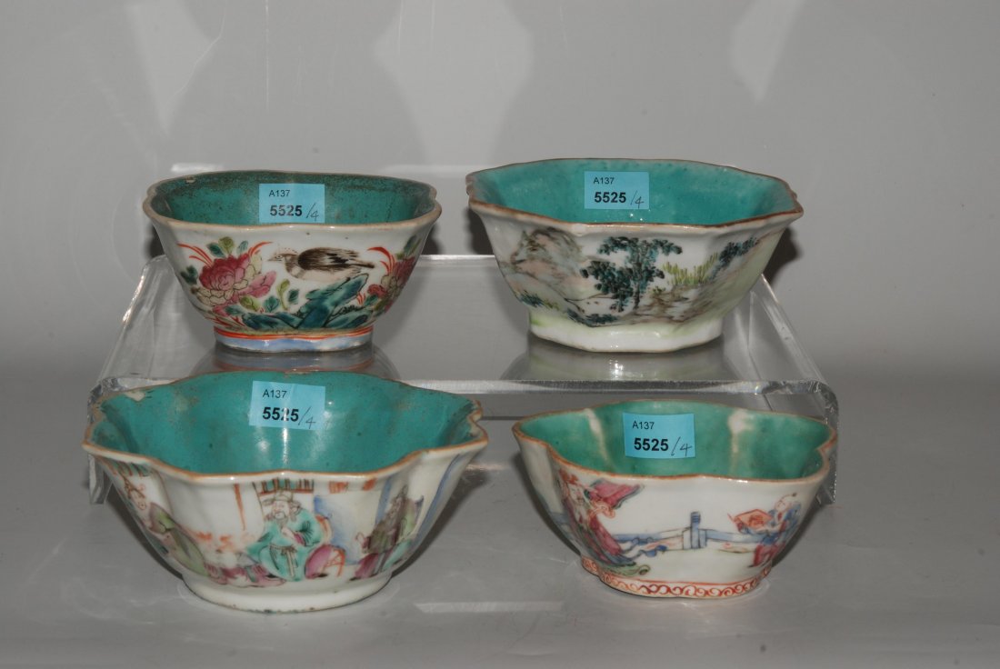 Lot: 4 Schälchen China, 2.Hälfte 19.Jh. Porzellan. (1 of 1)