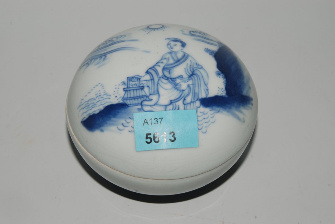 Deckeldose China, 20.Jh. Porzellan. Rund. (1 of 1)