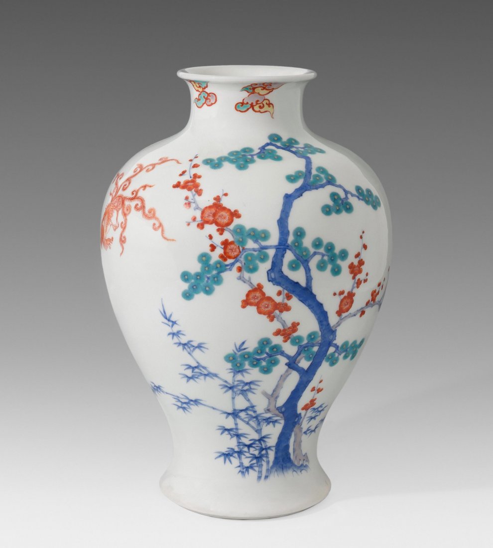 Vase Japan, Mitte 20.Jh. Porzellan. Arita. (1 of 7)