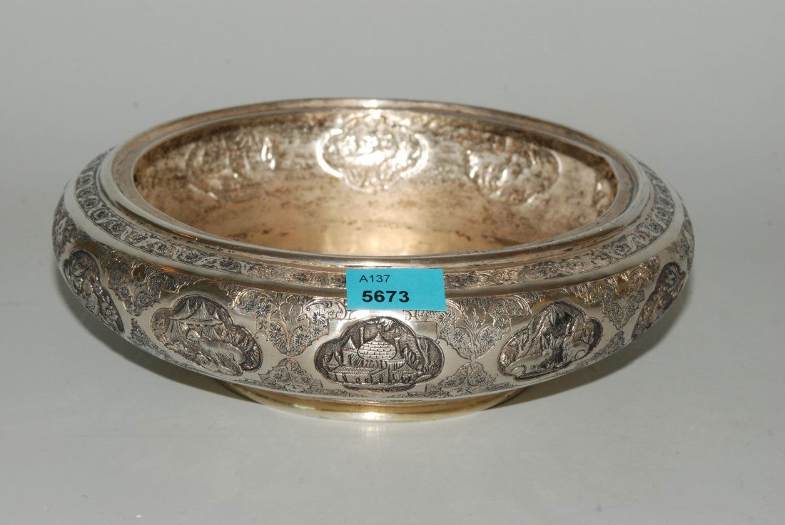 Schale Persisch, Mitte 20.Jh. Silber. Schale mit (1 of 1)