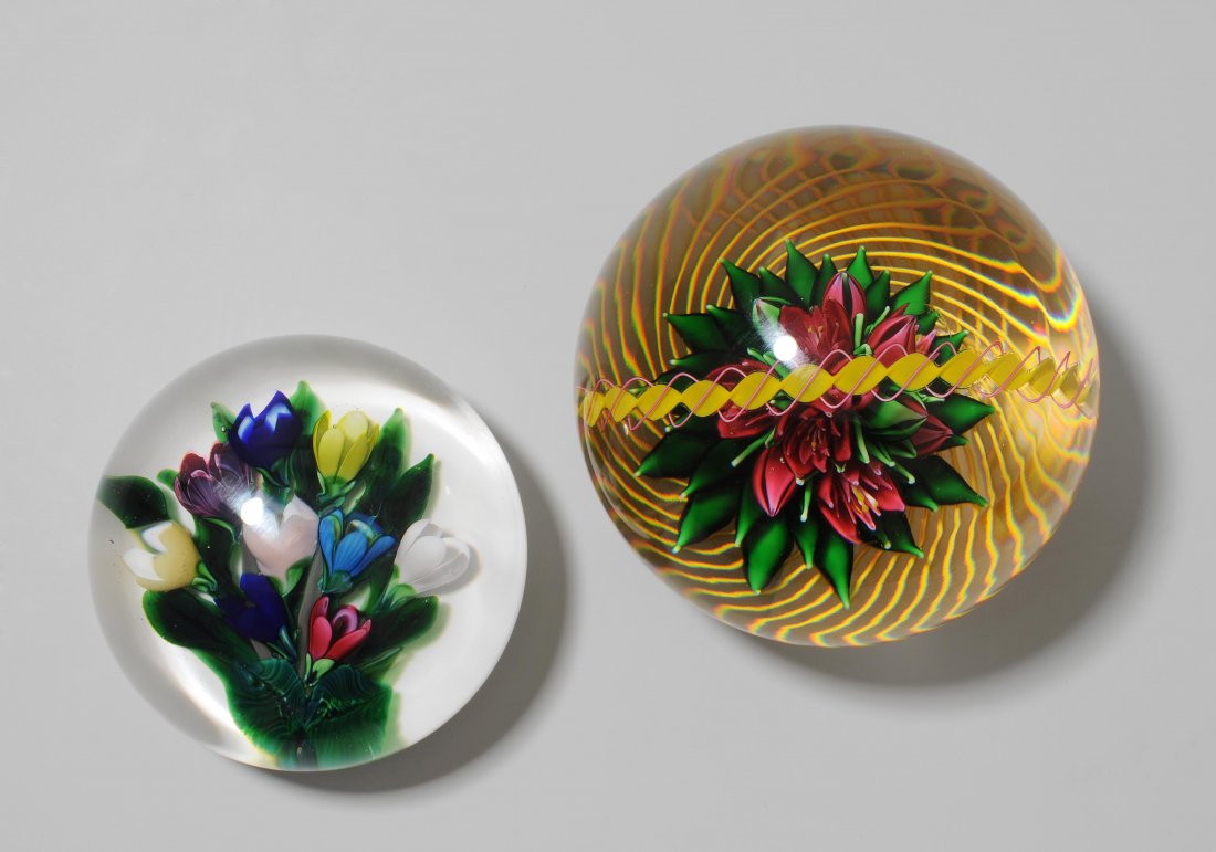 Lot: 2 Paperweights, St. Louis, 1988 bzw. 1997 (1 of 1)