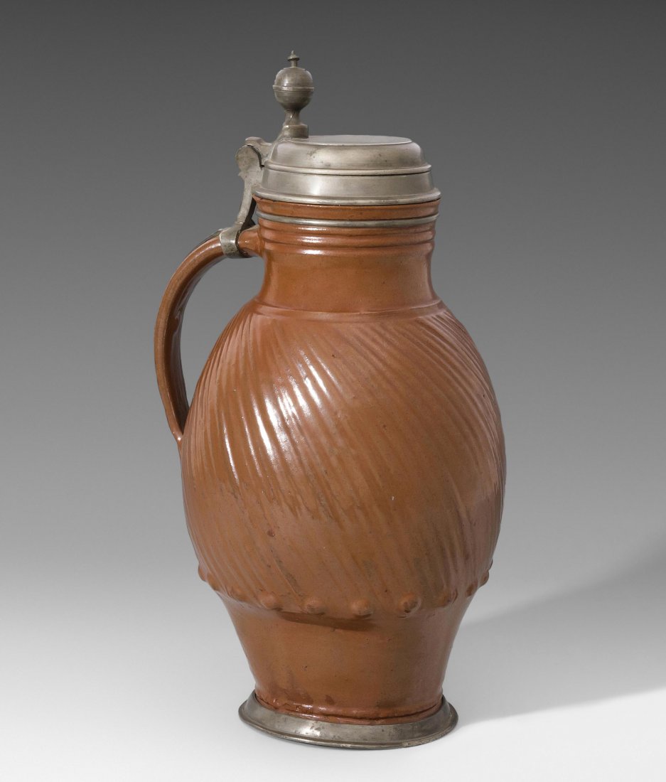 Krug (Melonenkrug), Bunzlau, Mitte 18.Jh. Keramik, (1 of 1)