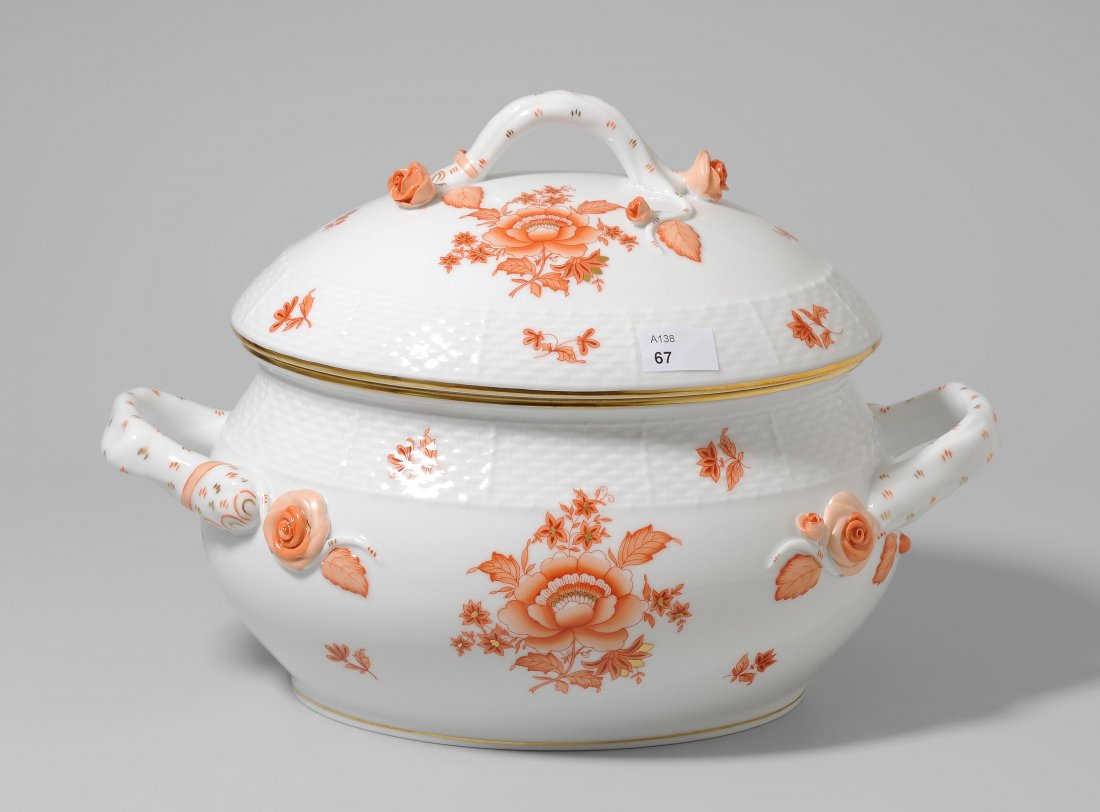 Tafelservice, Herend, nach 1945 Porzellan, Osier, Dekor (1 of 1)