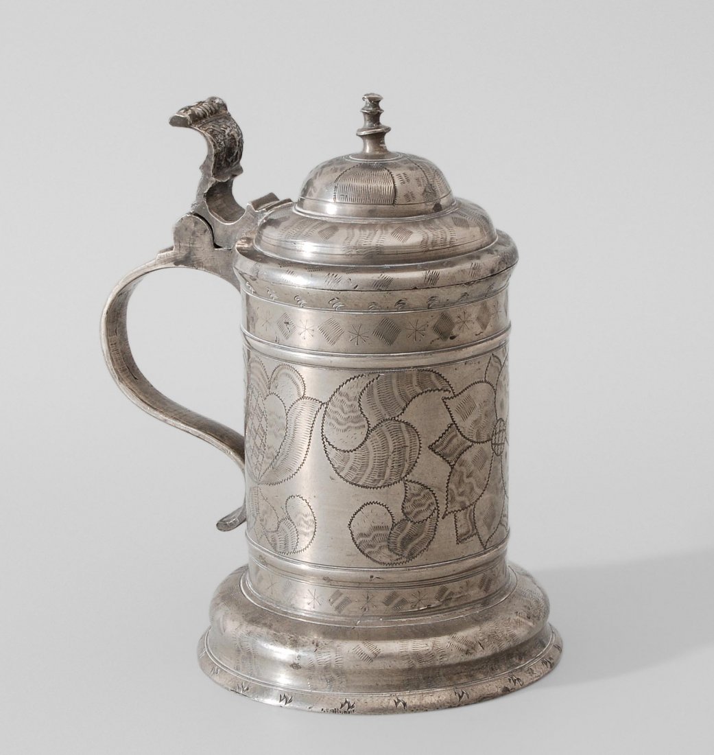 Deckelhumpen St. Gallen, 2.Viertel 18.Jh. Zinn. Marke (1 of 1)