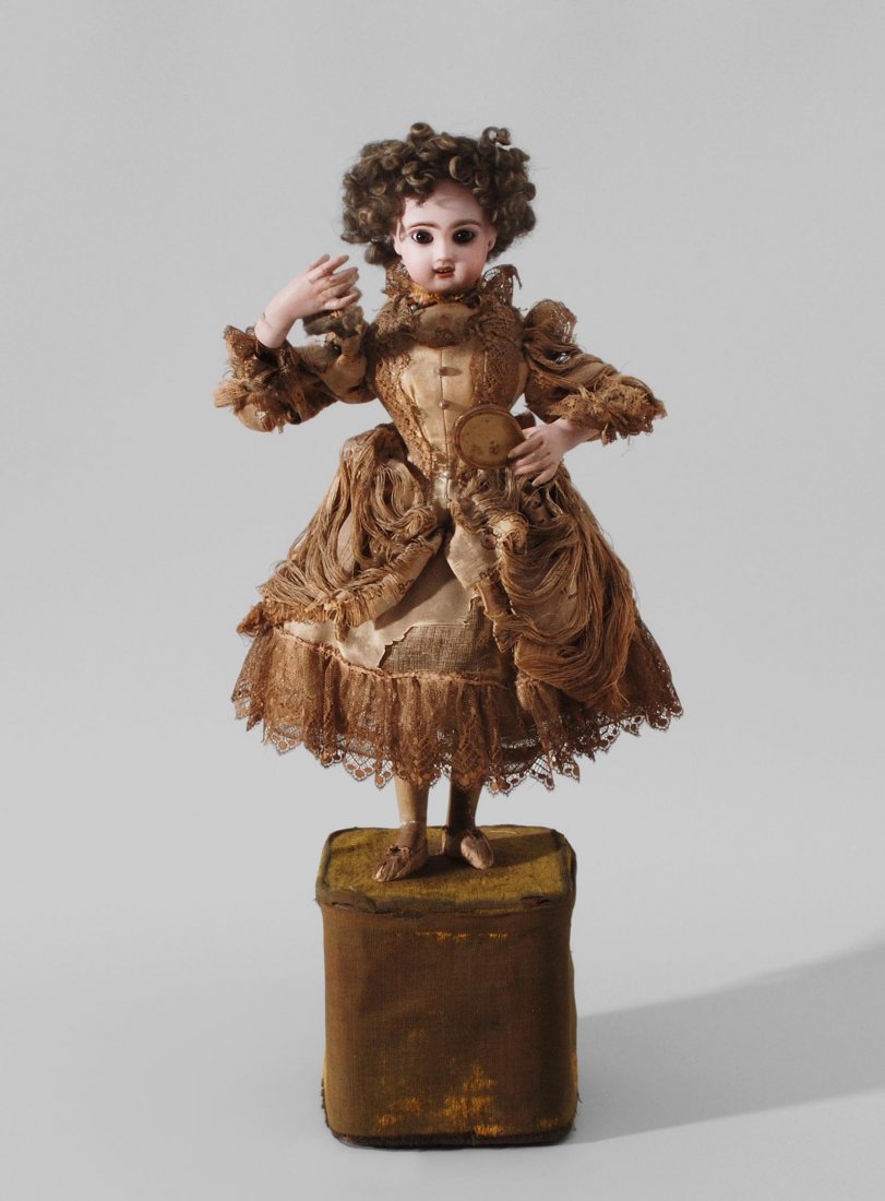 Puppenautomat "Dame mit Handspiegel" Französischer (1 of 1)