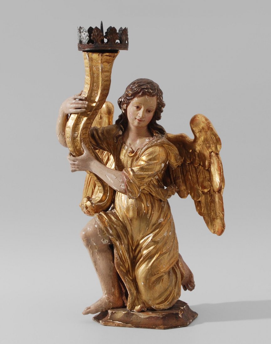 Leuchterengel Alpenländisch, Ende 18.Jh., mit (1 of 1)