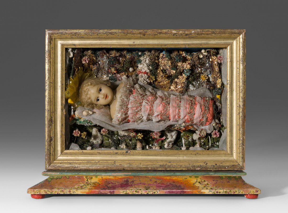 Grosse klösterliche Wachsarbeit Alpenländisch, um 1800. (1 of 1)