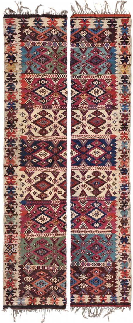 Konja-Kelim Z-Türkei, um 1880. Auf zwei Bahnen gewoben. (1 of 7)