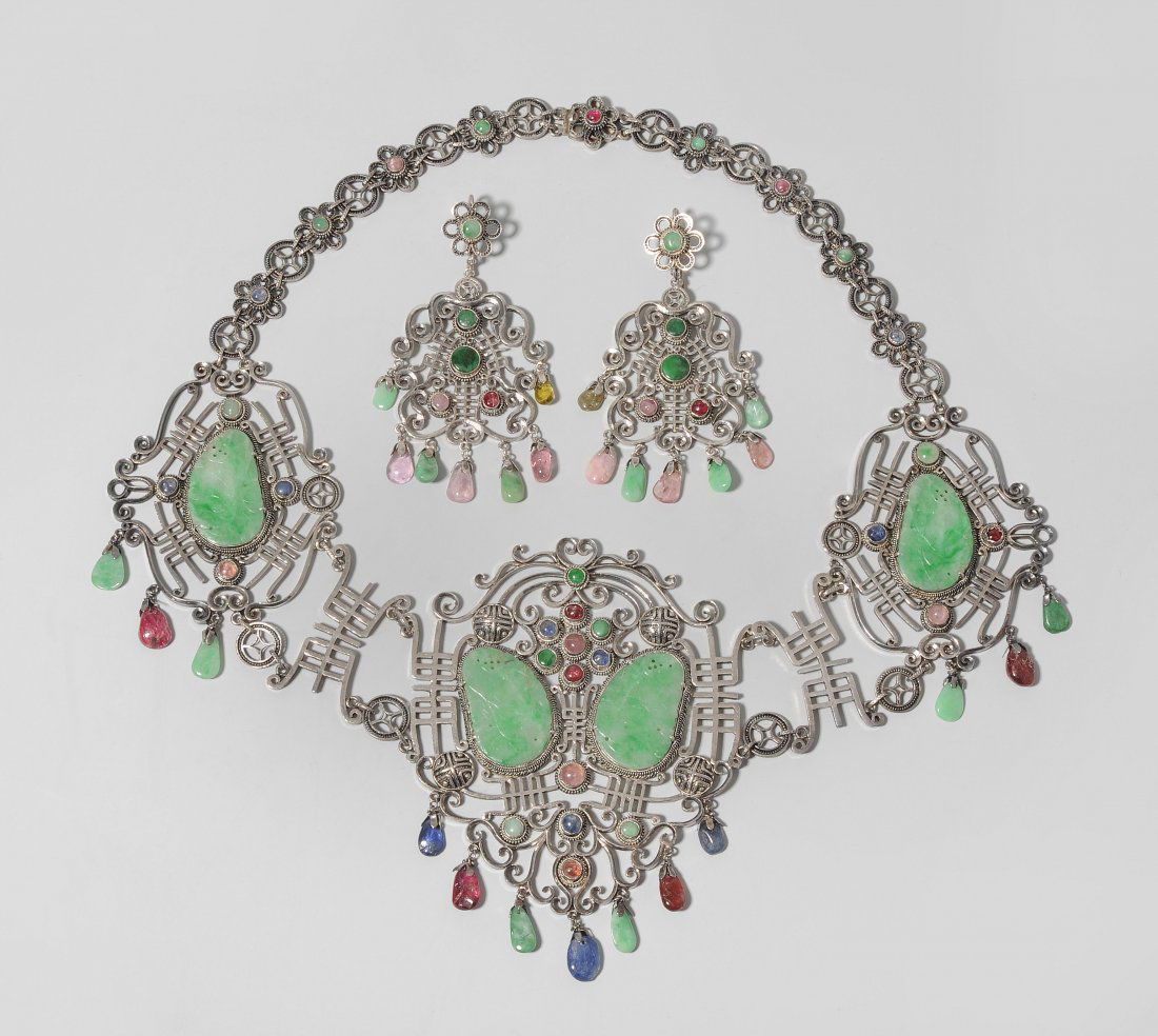 Parure China, 1.Hälfte 20.Jh. Silber mit verschiedenen (1 of 1)