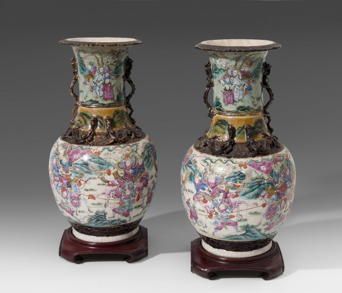 1 Paar grosse Vasen China, 20.Jh. Xuantong-Marke. (1 of 1)