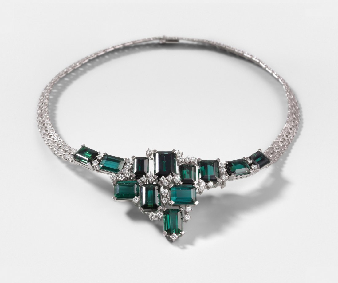 Turmalin-Brillant-Collier Bucherer, 1960er Jahre. (1 of 1)