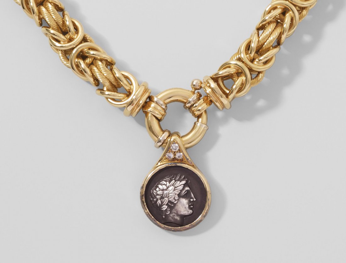 Königskette mit Münzanhänger Italien. Grobe Königskette (1 of 1)