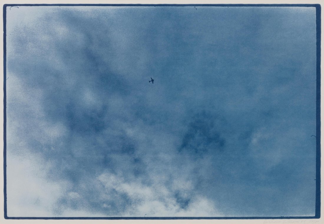 Burkhard, Balthasar (Bern 1944) Himmel mit Flugzeug. (1 of 1)