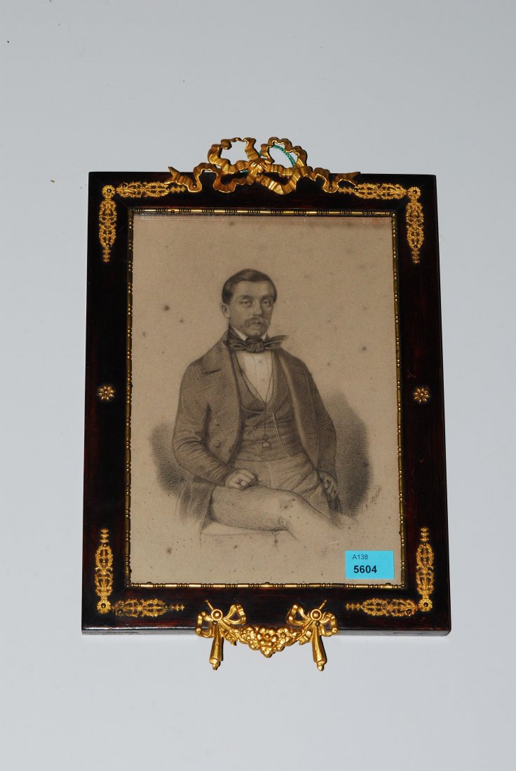 Herrenportrait Um 1900. Zeichnung auf Papier. (1 of 1)