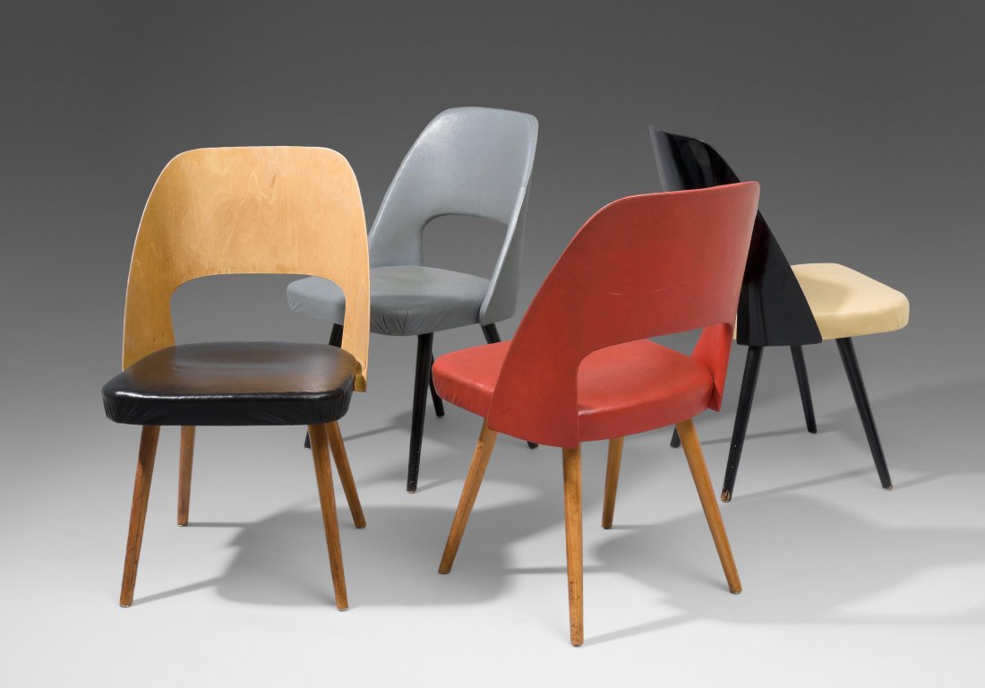 Horgen Glarus (CH) Satz von vier Stühlen, 1950er Jahre. (1 of 1)