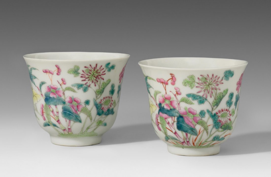 1 Paar Bols China, 1.Hälfte 20.Jh. Unterglasurblaue (1 of 1)